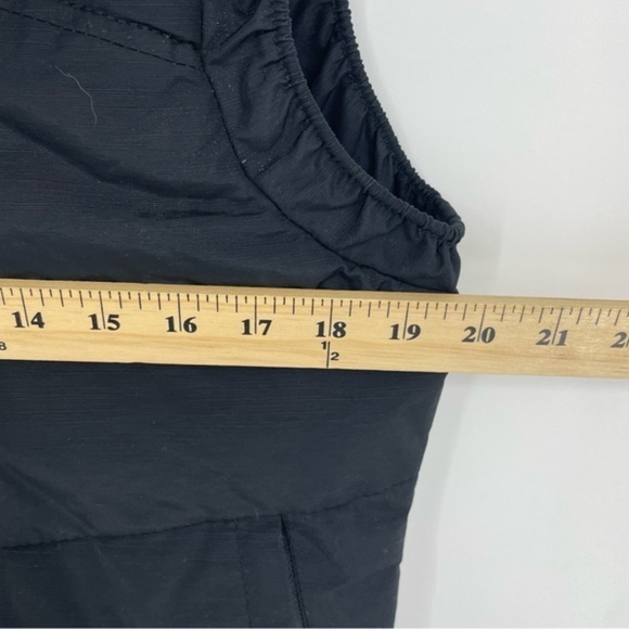 BENCH black Puffer pushbroom Vest‎ Faux Fur Trim Sz M - Picture 6 of 8